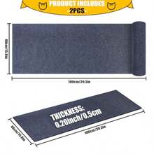 2 PIEZAS 100cm x 40cm Protector de muebles contra arañazos de gato con adhesivo autoadhesivo, poste rascador de gato duradero, alfombra DIY para trepar, protector de sofá contra las garras de gato - Unitalla - Ver 3