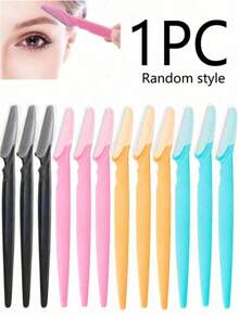 50 Pieces/12 Pieces/6 Pieces/1 Piece Multi-Color Women's Eyebrow Shaver - Disposable Shaver, Sharp And Facial Hair Removal Device, Anti Slip Handle Eyebrow Clipper, And Gentle Skin Portable Beauty Tool. It Is An Ideal Choice For Beauty Enthusiasts, Makeup Enthusiasts, And Daily Beauty Enthusiasts. - Multicolor - View 15