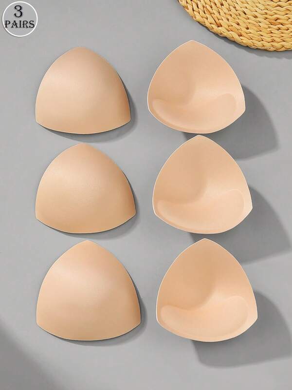 3 Pairs Seamless Sports Bras With Triangle Pads And Massage Blocks