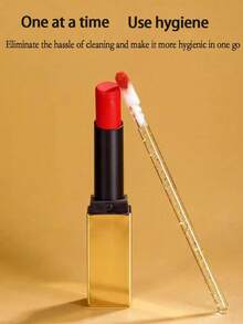 50 PIEZAS, Cepillo de labios, Cepillo de labios desechable, Aplicador de brillo labial, Cepilla de algodón cosmético, Cepillo de limpieza micro, Herramienta para extensiones de pestañas, Se puede usar para aplicar lápiz labial/brillo labial/esmalte de uñas/corrector/maquillaje de ojos, También se puede usar como bastoncillos de limpieza - Multicolor - Ver 10