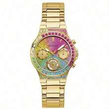 Relógio Guess para Homens Prata Tom Quartzo - Pulseira de Relógio Durável, Mostrador Cronógrafo Multifunção, Relógios da Moda Masculinos Presente Ideal para Ele GW0258L1