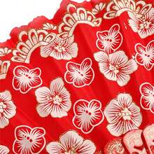 Vintage Cherry Blossom Folding Fan - Perfect For Performances, And Hanfu Photography, Valentine's Day Costume - Multicolor - View 8