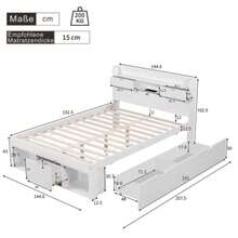 Bed Frames - White - View 3