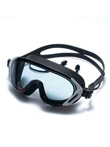 成人大框泳镜 - 防雾、防紫外线、防水、180°广角男女通用泳镜，适用于泳池和开放水域