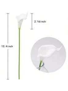 10 buc flori artificiale cu crini Calla la atingere reală, aranjament floral în vază, decorațiuni pentru casă, buchet de mireasă DIY, decorațiuni pentru nuntă și petrecere, decorațiuni de toamnă, buchet de flori, decorare de masă, decor de toamnă, decor pentru casă de toamnă, flori artificiale