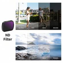 【兼容 OSMO Pocket 3/2/1 的磁吸式滤镜】UV 滤镜/CPL 偏振镜/ND 中性密度滤镜/防眩光夜景摄影滤镜/二合一偏振镜和 ND 滤镜，多种滤镜选择，磁吸式设计，多层镀膜，高清画质，适用于风景和人像摄影