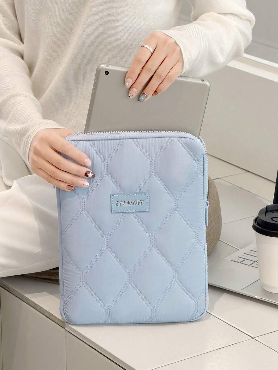 1 chiếc ốp bảo vệ máy tính bảng họa tiết hình thoi dễ thương, chống nước, chống sốc, đa chức năng, túi đựng máy tính bảng nhiều ngăn, phong cách INS Hàn Quốc, thích hợp làm quà tặng tựu trường, đi làm, quà năm mới.