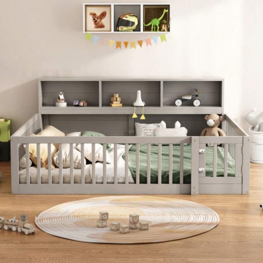 Bed Frames - Grey - View 1