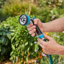 - Boquilla de manguera de jardn con control frontal resistente con 8 patrones de pulverizacin preestablecidos, boquilla de manguera de agua para riego de jardn o csped - Gatillo delantero - Ver 4
