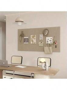 1片30*30厘米竖槽毛毡板，北欧风创意毛毡留言板，照片背景墙装饰，展示室装饰，家居装饰，浴室装饰，卧室装饰，房间装饰用品，客厅装饰，房屋装饰，家居装饰，客厅墙贴，墙纸，墙贴 - 彩色 - 查看 5