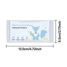 便携式一次性湿巾 - 50片装，适用于手、脚、脸部清洁、厨房清洁和去污、鞋子清洁等。适合妈妈和宝宝使用，也适合日常家居清洁和户外旅行。 - 彩色 - 查看 8