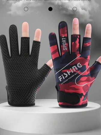 1 par de guantes sin dedos gruesos y cálidos con tapa, impermeables, antideslizantes y a prueba de viento para conducir, correr, ciclismo, pesca, entrega, unisex