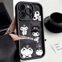 SANRIO Funda de Teléfono Original Y2K Cute Kuromi para 17/16/15/14/13/12/11 Pro Plus 4G 5G Cubierta Suave de TPU - TYB-188TY7506A1 - Ver 7
