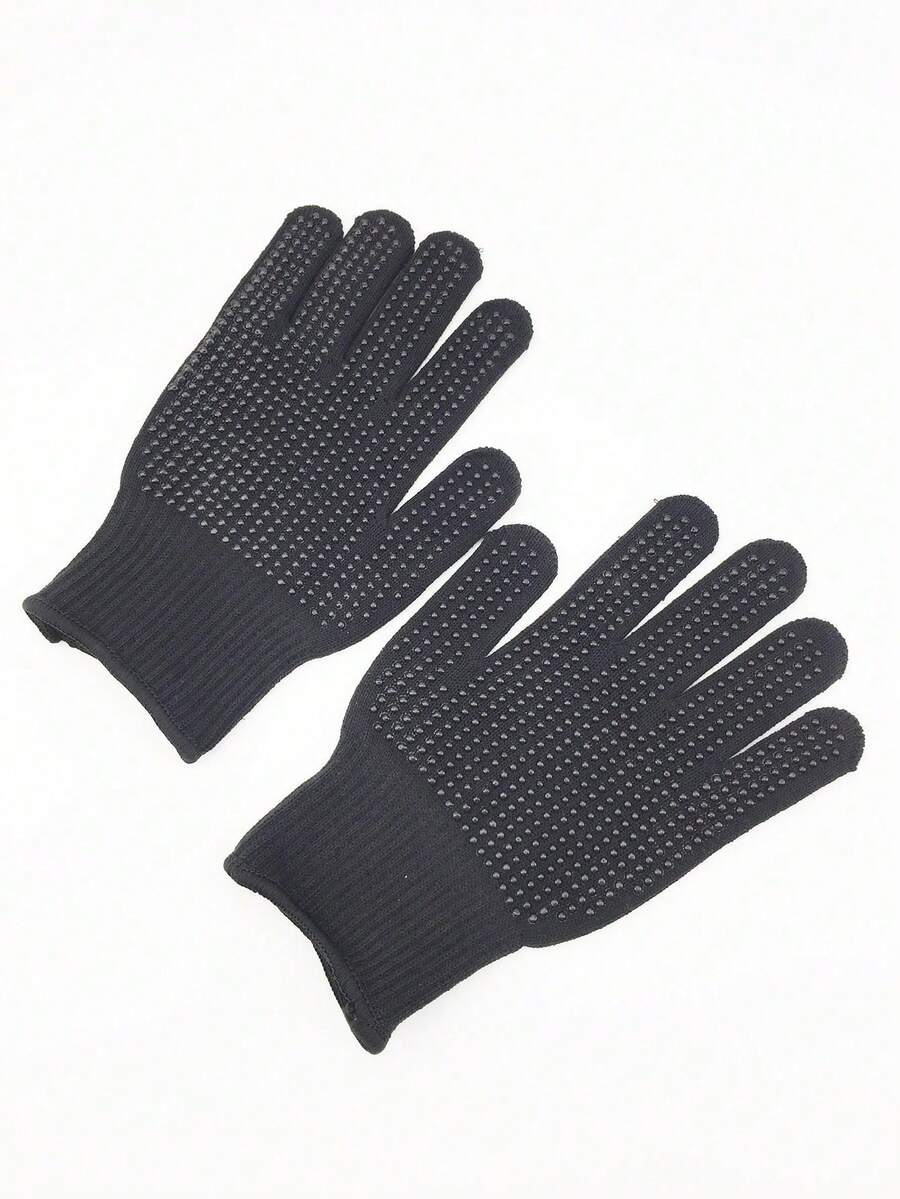 1 双硅胶珠状卷发棒，双面造型卷发器，耐热手套，适用于烫发、染发、卷发 - 彩色 - 查看 1