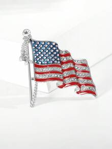 Broches de Lujo Bandera Americana, Halcón y Dama Libertad - Pines de Elementos de EE. UU. para Mujeres Unisex Accesorios de Banquete/ Regalos de Insignias para Fiestas de Amigos - elementos americanos - Ver 17