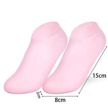 2PCS Silicone Moisturizing Foot Socks Spa Pedicure Massage Moisturizing Gel Sock For Dry Cracked Feet Foot Care Socks - Multicolor - View 8