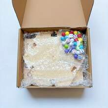 Celemela 一套桌面弹珠轨道游戏，自由组装木制棋盘游戏，桌面游戏，娱乐游戏，朋友聚会游戏，便携式益智棋盘游戏 - 原木色 - 查看 8