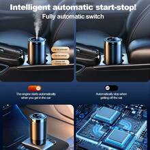Smart Car Air Fresheners/Essential Oil Car Aromatherapy Diffuser - Portable, Intelligent Self-Spraying Atomizer With Lasting Light Fragrance, Comfortable& Soothing-Specifically Designed For Vehicles To Eliminate Odors And Freshen The Air - 1 máy khuếch tán hương thơm + 3 chai - Xem 10
