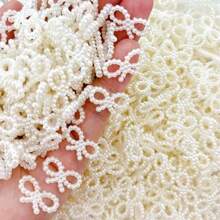 25/50/100个象牙色仿珍珠蝴蝶结发饰，适用于DIY婚礼发饰、日常装饰、DIY发夹工艺材料 - 彩色 - 查看 8