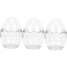 Zerodeko Tazas De Cáscara De Huevo Para Hornear 3 Unidades Vasitos De Pudín Transparentes Para Postres - 1 - Ver 1