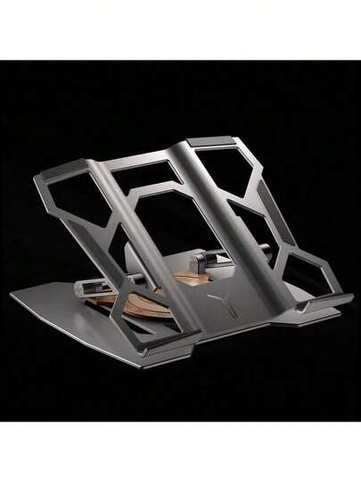 Lenovo 拯救者 Z7 辦公室學習散熱支架 無段高度調整 視線平視設計 緩解頸椎壓力 金屬質感 鏤空通風 防滑防刮