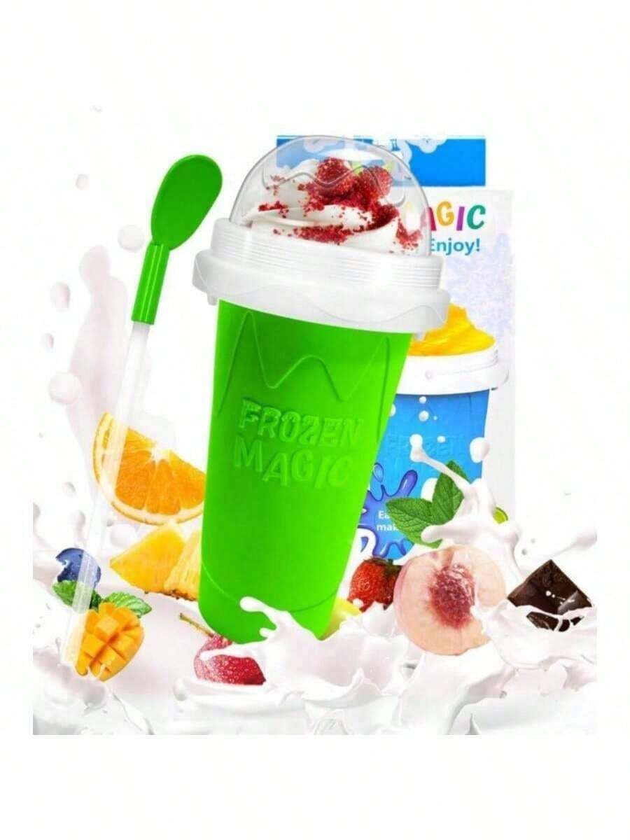 400ML Smoothie Cups Double Silicone Pinch Cups Summer Thirst  Ice Maker Cups - Ideal For Cold Beverages - 彩色 - 查看 1