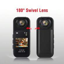 1080p 360° Action Camera, Leading Low Light, Invisible Selfie Stick Effect, Rugged And Replaceable Lens, 3-Hour Battery, Built-In Wind Guard, Stabilization, Triple AI Chip Design - 黑色 - 查看 5