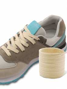 1 Pair Thick Woven Solid Color Basic Polyester (Polyester) Shoelaces, All-Season Outdoor Casual Shoes Replacement Accessories Rope - Multicolor - View 40