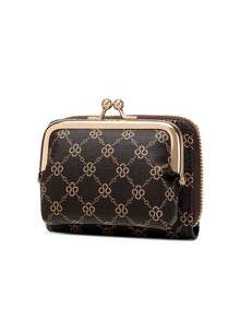 FOREVER MIYIN Women's Detachable 2-In-1 Letter Print Wallet Set, Kiss Lock Design With Wrist Strap, Lightweight And Portable, Suitable For Daily Use, Travel, Commuting, Ideal Gift - Multicolor - View 14