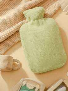 1个500毫升-1000毫升-2000毫升高密度PVC热水袋，可重复灌装，用于暖手和热敷，防爆设计，柔软绒面，可重复灌装热水袋，持久保温，大容量PVC暖手宝，螺旋盖灌装，防漏，热水袋，水袋，方便取用热水，药膏 - 彩色 - 查看 16