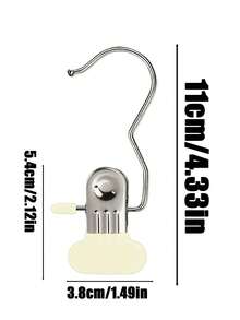 50pcs/30pcs/20pcs/10pcs/1pc 3-Prong Hanging Clips, Windproof Clothes Drying Clips, Multi-Purpose Clips, Rust-Resistant, Strong Grip To Secure Clothes, Suitable For Wardrobe, Pants, Socks, Skirts, Handbags, Towels, Etc.