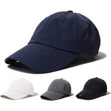 Gorra de bisbol de secado rpido UPF 50+ para deportes al aire libre, transpirable, 6 paneles para pap, diario, sin estructura, para correr, unisex, Gd52 - blue, 22 - 23.2 inch - inicial - Ver 4