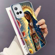 Funda de Teléfono Nuestra Señora María para Vivo Y01 Y02S Y03T Y12S Y15S Y16 Y17S Y20 Y21 Y22 Y27 Y28S 5G Y31 Y33S Y35 Y36 Y53S Y55 5G Y100 4G Y200 V23 V27 Pro V29E V29 Lite V30 V30 Pro V30E V40 V40 Pro Creativa Personalizada de TPU Silicona Duradera Antigolpes Transparente Protectora - Colores mixtos - Ver 3