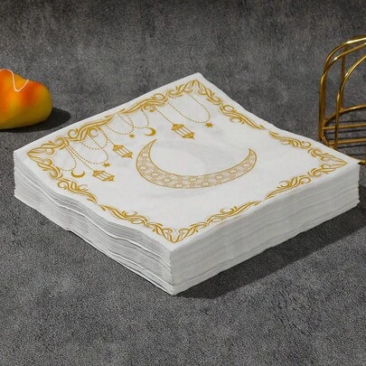 20pcs/40pcs/60pcs/Set Soft Square Tissue Napkins, 2-Ply, 33cm*33cm Opened, Suitable For: Wedding, Tea Party, Birthday Party Decoration, Party Decoration, Party Supplies, Holiday Decoration, Holiday Supplies