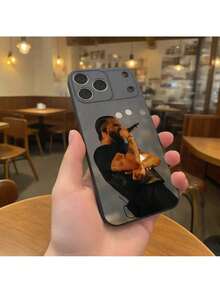 Funda de teléfono Rapper D-Drake compatible con 17,16,15,14,13,12,11,Pro,XS,Max,XR,Plus,E,SE4,Mini, cubierta suave negra, funda compatible con funda  17 pro max, funda  17 pro, funda  17, funda  16, funda  16 pro max, funda  15 - Z6 - Ver 9