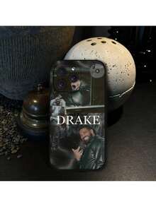 Funda de teléfono del rapero D-Drake compatible con 16 15 11 13 14 Pro Max 7 8 Plus X Xr Xs Max 12mini, funda negra, funda compatible con funda  17 pro max, funda  17 pro, funda  17, funda  16, funda  16 pro max, funda  15. - Z3 - Ver 5