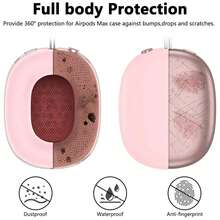 Slime Silicone Case Cover Compatible With AirpodsMax Headphones, Anti-Scratch Ear Pad Case Cover/Ear Cups Cover/Headband Cover Compatible With AirpodsMax, Accessories Soft Silicone Skin Protector Compatible With Apple AirPodsMax - Multicolor - View 5