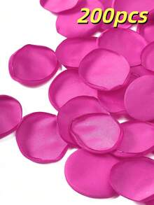 100pcs Imitation Rose Petals In Rose Red Color - Hot Pink - View 9