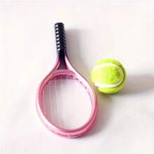 2pcs Mini Tennis Racket Set - Realistic Sports Accessories, Non-Electric Doll House Sports Collectibles, Suitable For Play, Display And Gifting, Sports Enthusiasts And Holiday Gifts, Doll House Accessories, Tennis Accessories, Sports Equipment Combo, DIY Miniature Decor, Suitable For Office Desk Accessories, Cute Desktop Decor, Party Favors, Gifts For Him, Personalized Gifts, Collector's Gifts, New Year Gifts, Holiday Gifts, Miniature Furniture - Multicolor - View 10