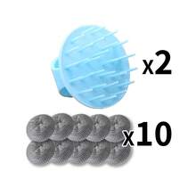 12 PIEZAS Almohadillas de Fregado de PET, Bolas de Limpieza con Mangos Ergonómicos. Almohadillas Limpiadoras sin Rayar para Ollas, Fácil de Limpiar, Sin Rayones ni Residuos. Almohadillas de Limpieza de Cocina, Cepillo de Plástico y Metal Duradero para Ollas, Sartenes, Utensilios Antiadherentes - Estropajo Reutilizable, Cuidado de Utensilios Antiadherentes, Cepillo para Ollas, Fregado Sin Rayar, Diseño Duradero, Cepillo Duradero, Cepillo de Limpieza de Cocina, Para Entusiastas de la Cocina. - Multicolor - Ver 13