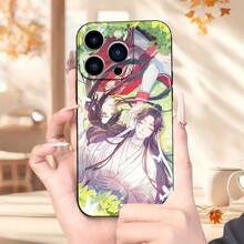 Funda de  de Moda con Patrón de Bendición Oficial Celestial, a Prueba de Golpes con Protección de Lente, Compatible con  11/12/13/14/15/16 Pro Max/Plus - Mezcla de colores - Ver 4