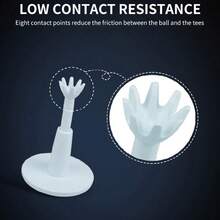 3pcs Adjustable Golf Tees Reduced Friction & Side Spin Golf Tees Essential Golf Accessories