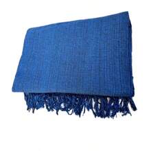 King Size Extra Large Sofa Throw Blanket, 3 Meters X 1.80 Meters, Decorative For A Luxurious Home, 100% Cotton Reinforced Protective Cover - Royal Blue - View 2