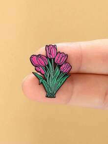 1 Trâm cài áo/Huy hiệu hoa mẫu đơn. Huy hiệu kim loại hoa tulip tươi tắn và đáng yêu, hoàn hảo để trang trí ba lô hoặc làm quà tặng cho bạn bè. Ghim cài áo, Huy hiệu ba lô, Trâm cài áo nữ, Quà tặng quần áo, Trang sức, Phụ kiện thời trang - Nhiều màu - Xem 4