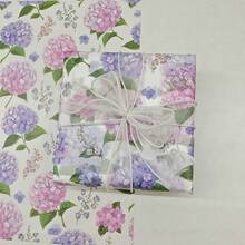 10/20张双色绣球花图案薄纸，节日礼品包装纸，适用于衣物防潮、葡萄酒包装、礼盒填充、易碎物品保护、生日装饰、情人节装饰 - 彩色 - 查看 6