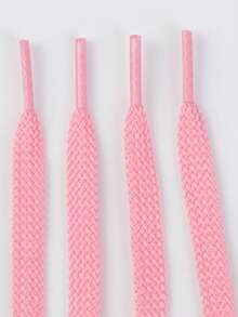 1 Pair Thick Woven Solid Color Basic Polyester (Polyester) Shoelaces, All-Season Outdoor Casual Shoes Replacement Accessories Rope - Multicolor - View 9
