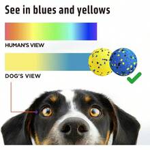 Dog Balls Tennis Ball Toys Dog Toys Aggressive Chewers Durable Teething Chew Toys Fetch Ball Large Medium Small Dog And Puppies 4 Balls - 1 Ball - View 4