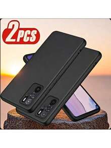 两款黑色手机壳，适用于OPPO Reno13 5G/OPPO Reno8 Lite/OPPO Reno7 Lite等机型。也适用于Nothing Phone (3a)、Nothing Phone (1)等其他黑色手机。这些是手机壳、保护套和保护套。它们采用简约纯黑的设计。 - 黑色-磨砂 - 查看 115