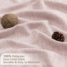 Chyhomenyc Blush Pink Valance For Windows, Light Filtering Textured Small Kitchen Valance, Rod Pocket Top Window Short Curtain For Bathroom Basement Farmhouse, 60Wx14L Inch,60inchWx14inchL(Packof1),BlushPink - 腮紅粉色 - 查看 10