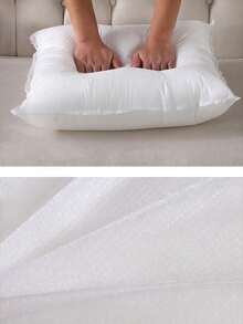 1个/2个白色枕芯，靠垫，无纺布欧式靠垫芯，方形沙发靠背垫芯，适用于客厅沙发、卧室床头板装饰、汽车座椅和圣诞装饰。